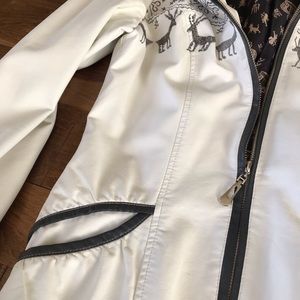White jacket from eco leather
